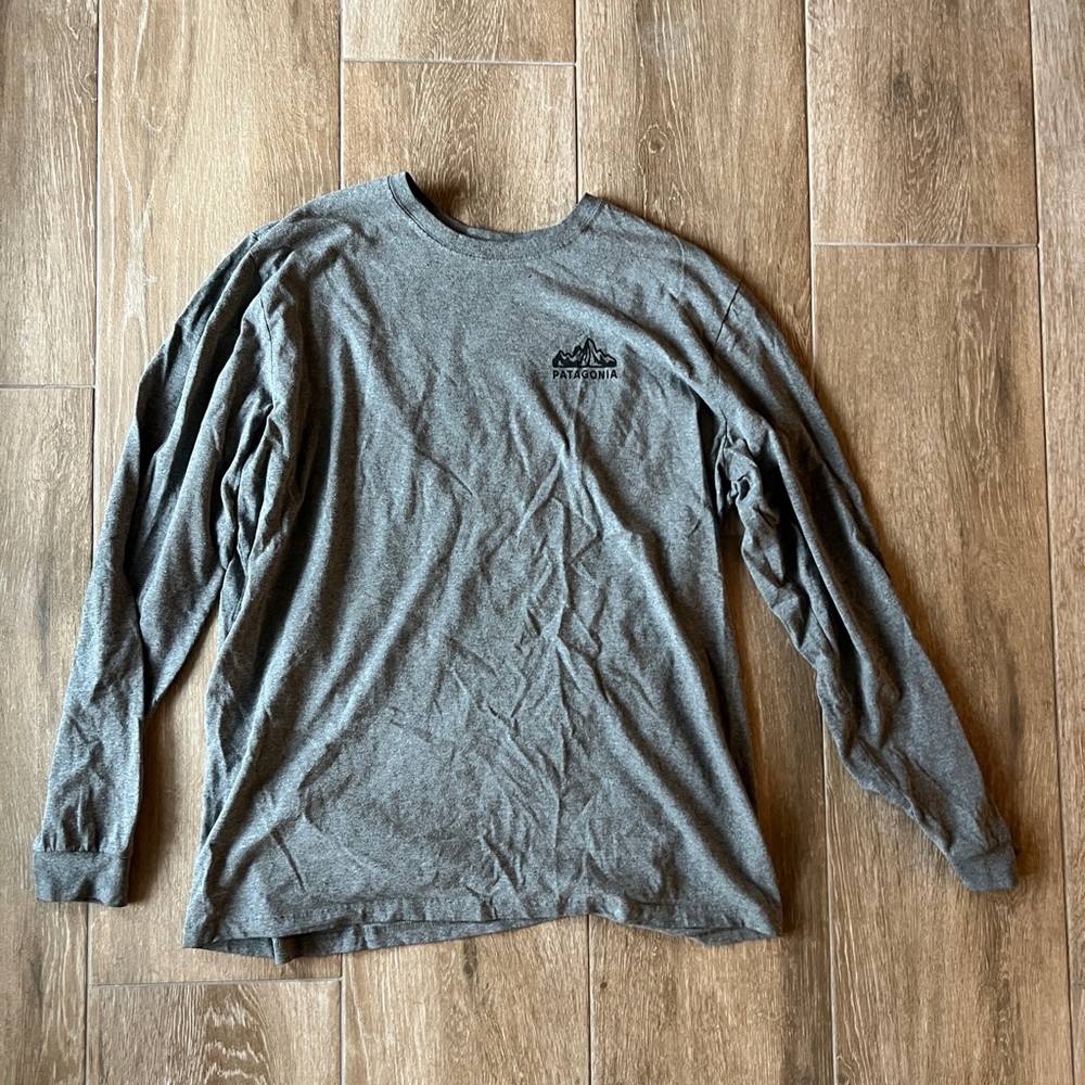 Patagonia Men’s Long-Sleeve Responsibili-Tee 1973 Logo – Gray, Size XL
